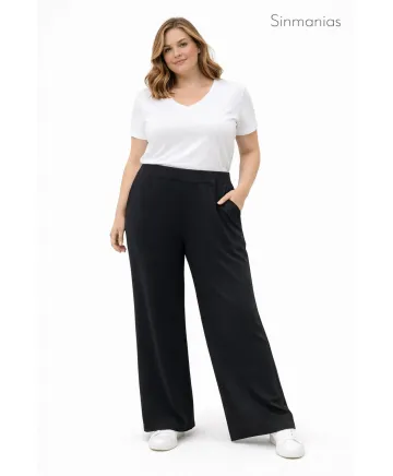 Pantalon negro Mika - Pantalones Tallas Grandes