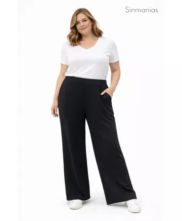 Pantalon negro Mika - Pantalones Tallas Grandes