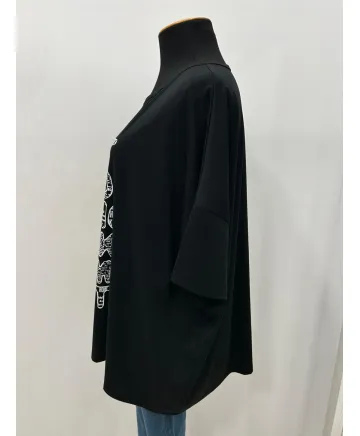 Camiseta letras Along - Camisetas y Tops Tallas Grandes