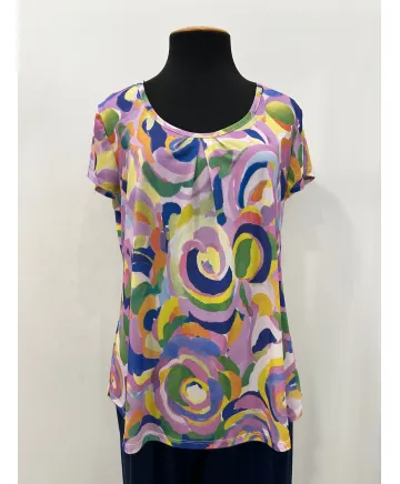 Camiseta pliegue Atenea - Ropa tallas grandes mujer moderna