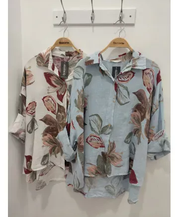 Camisa flores Piramide - Camisas Tallas Grandes