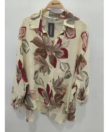 Camisa flores Piramide - Camisas Tallas Grandes