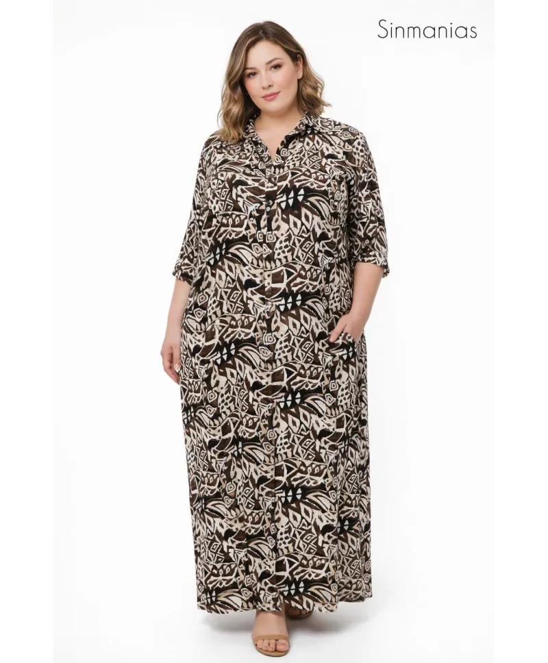 Vestido camisero Maya - Vestidos Tallas Grandes