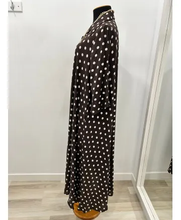 Vestido camisero Topo - Ropa tallas grandes mujer moderna