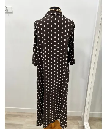 Vestido camisero Topo - Ropa tallas grandes mujer moderna