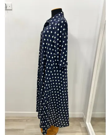 Vestido camisero Topo - Ropa tallas grandes mujer moderna