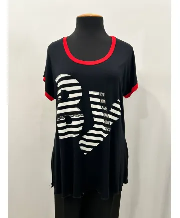 Camiseta larga By - Ropa tallas grandes mujer moderna