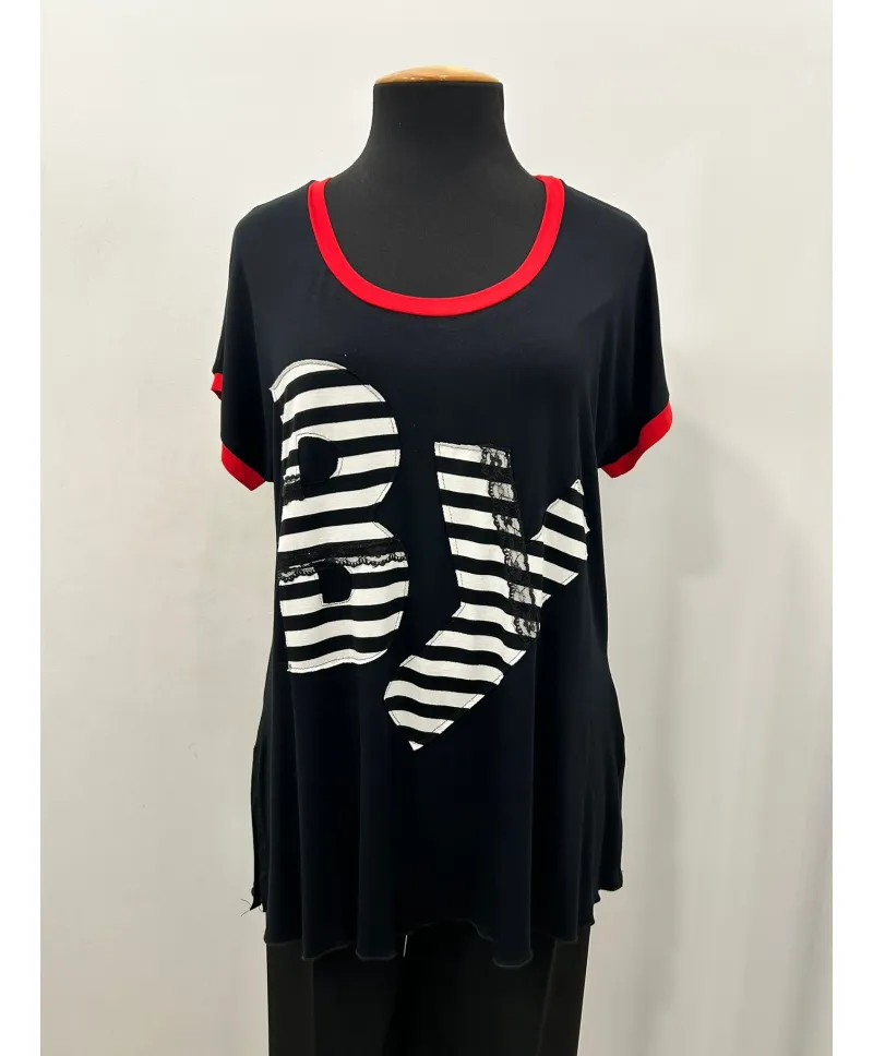 Camiseta larga By - Ropa tallas grandes mujer moderna