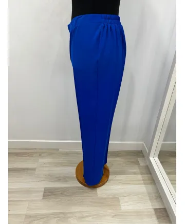 Pantalon azul Kioto - Ropa tallas grandes mujer moderna