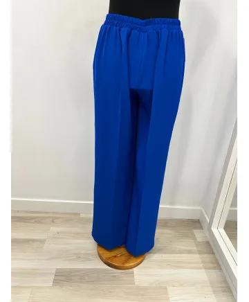 Pantalon azul Kioto - Ropa tallas grandes mujer moderna