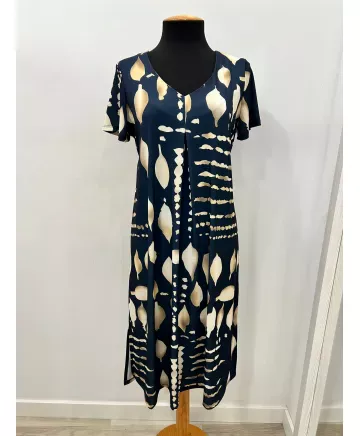 Vestido pliegue Etnia - Vestidos Tallas Grandes