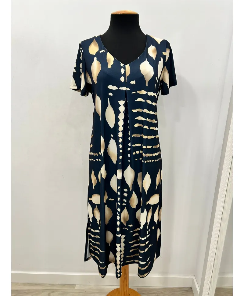 Vestido pliegue Etnia - Vestidos Tallas Grandes