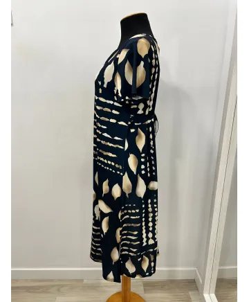 Vestido pliegue Etnia - Vestidos Tallas Grandes