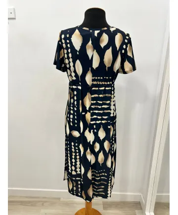 Vestido pliegue Etnia - Vestidos Tallas Grandes