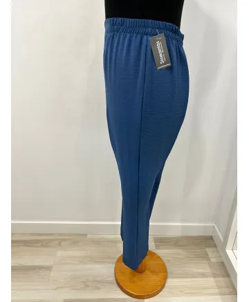 Pantalon azul Bel - Ropa tallas grandes mujer moderna