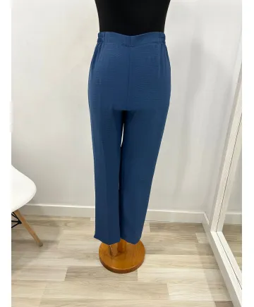Pantalon azul Bel - Ropa tallas grandes mujer moderna