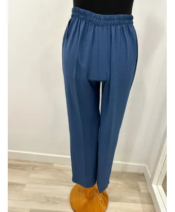 Pantalon azul Bel - Ropa tallas grandes mujer moderna