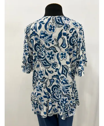 Camiseta volante Florencia - Ropa tallas grandes mujer moderna