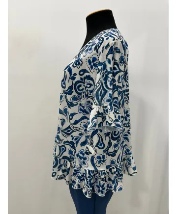 Camiseta volante Florencia - Ropa tallas grandes mujer moderna