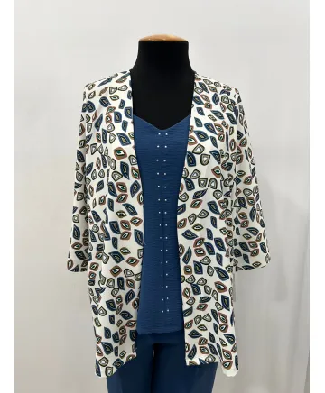 Blusa doble Mirlo - Ropa tallas grandes mujer moderna