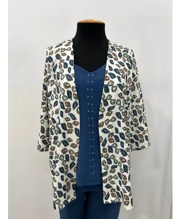 Blusa doble Mirlo - Ropa tallas grandes mujer moderna