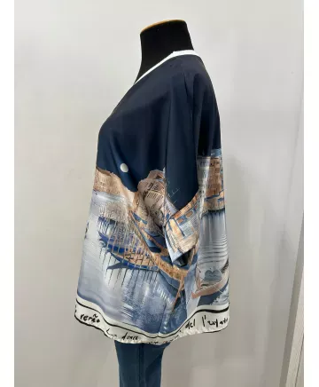 Camiseta saten Venecia - Camisetas y Tops Tallas Grandes