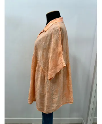 Camisa fruncida Hojas - Camisetas y Tops Tallas Grandes