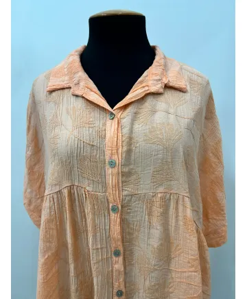 Camisa fruncida Hojas - Camisetas y Tops Tallas Grandes