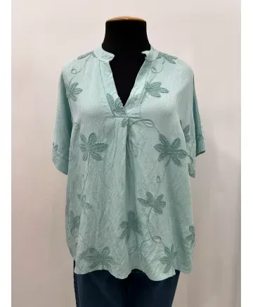 Camiseta bordado Inda - Camisetas y Tops Tallas Grandes