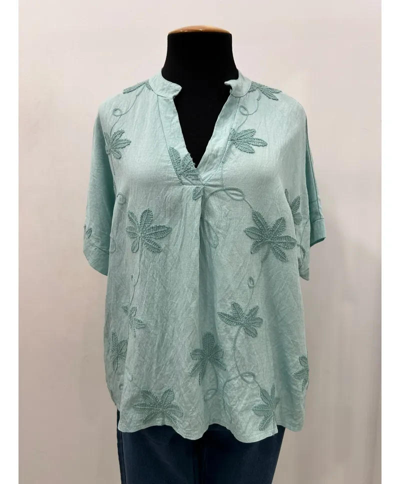 Camiseta bordado Inda - Camisetas y Tops Tallas Grandes