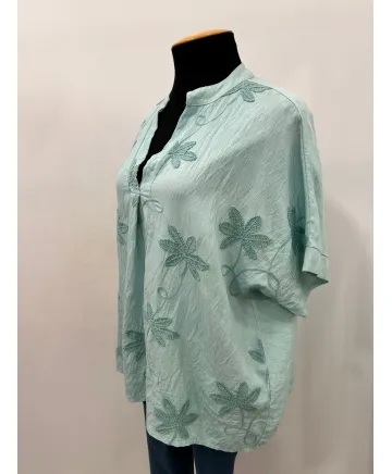 Camiseta bordado Inda - Camisetas y Tops Tallas Grandes