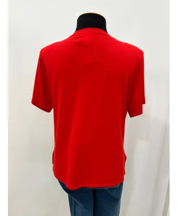 Camiseta roja Mariposa - Camisetas y Tops Tallas Grandes