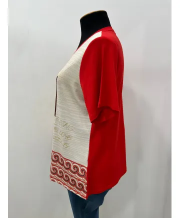 Camiseta roja Mariposa - Camisetas y Tops Tallas Grandes