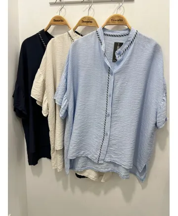 Camisa volante Montsant - Ropa tallas grandes mujer moderna