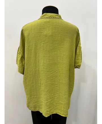 Camisa volante Montsant - Ropa tallas grandes mujer moderna