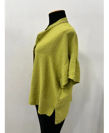 Camisa volante Montsant - Ropa tallas grandes mujer moderna