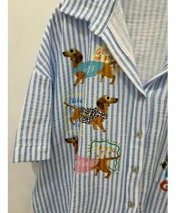 Camisa rayas Arlequin - Camisas Tallas Grandes