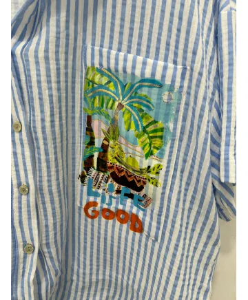 Camisa rayas Arlequin - Camisas Tallas Grandes