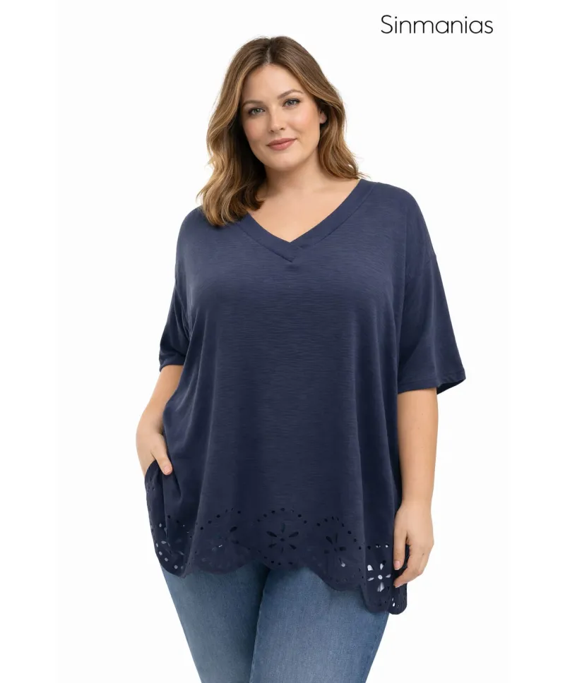 Camiseta troquel  Vela - Camisetas y Tops Tallas Grandes