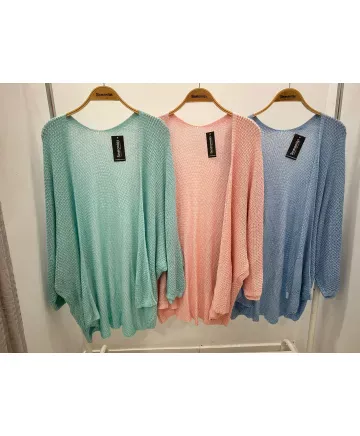 Chaqueta calada Creta - Ropa tallas grandes mujer moderna