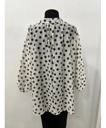 Camisa topos Lucia - Ropa tallas grandes mujer moderna