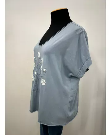 Camiseta crochet Margarita - Camisetas y Tops Tallas Grandes