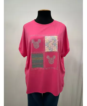 Camiseta strass Walt - Camisetas y Tops Tallas Grandes