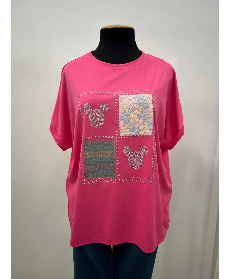 Camiseta strass Walt - Camisetas y Tops Tallas Grandes