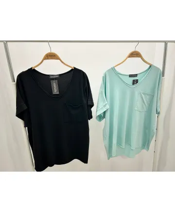 Camiseta bolsillo Palmera - Camisetas y Tops Tallas Grandes