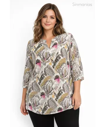 Blusa plumeti Sargantana - Camisetas y Tops Tallas Grandes