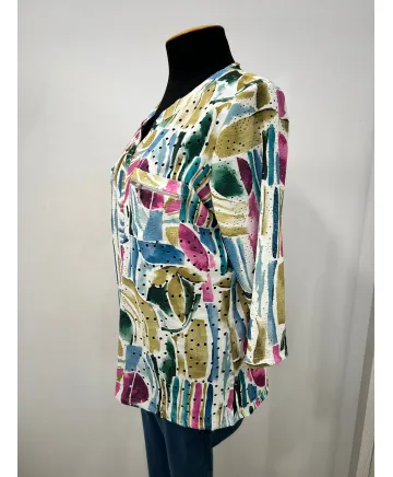 Camiseta cremallera Star - Camisetas y Tops Tallas Grandes