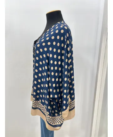 Camisa topos Algeciras - Ropa tallas grandes mujer moderna