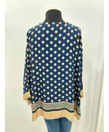 Camisa topos Algeciras - Ropa tallas grandes mujer moderna