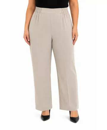 Pantalon beige Bel - Ropa tallas grandes mujer moderna